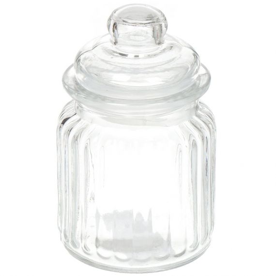 Банка для сыпучих продуктов, стекло, 0.25 л, с крышкой, Attribute, Fleur, ABF100W 304189