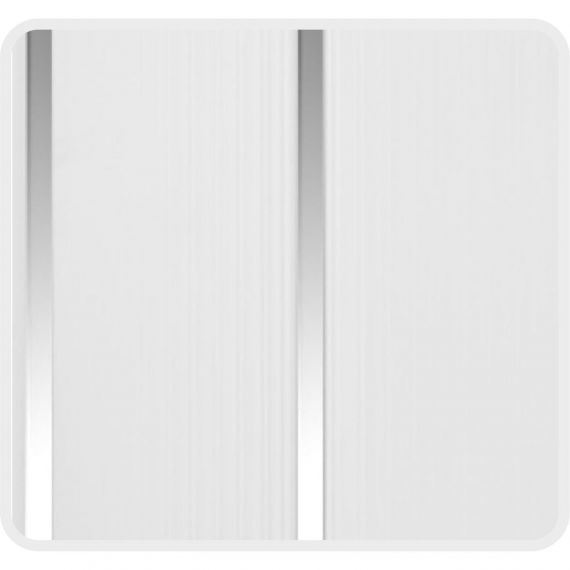 Панель потолочная 3,0*0,24*8мм СЕРЕБРО 2х секц.