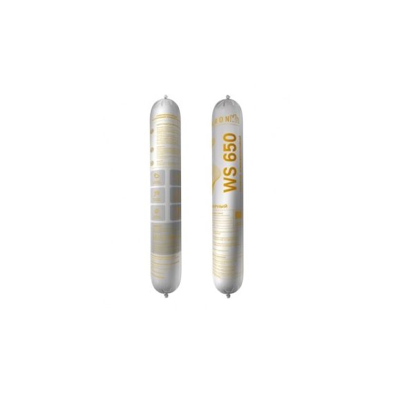 Герметик силиконовый атмосферостойкий KRONBUILD WS 650 черный 600 мл