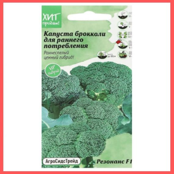 Семена АСТ Капуста брокколи Тоника F1 10шт, изображение 2