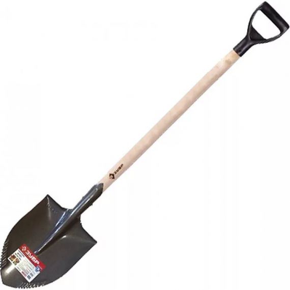 Лопата штыковая Зубр ФАВОРИТ с черенком пласт.рук. 4-39502_z01