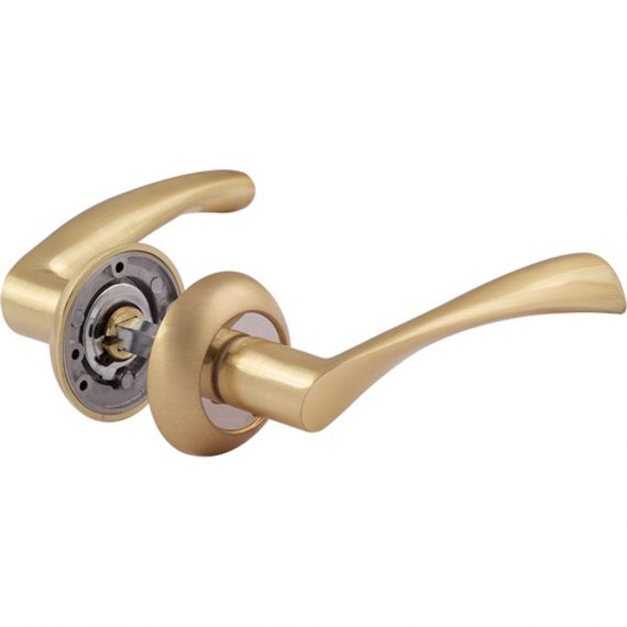 Ручка дверная AL 100A AL матовое золото 15300