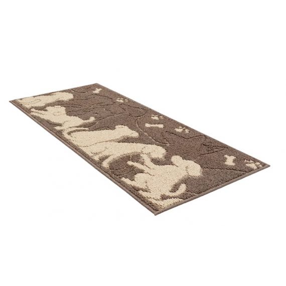 Коврик д/ванны SHAHINTEX LOOP ITALIANO 50*80 собачки кофе с молоком 55  802074