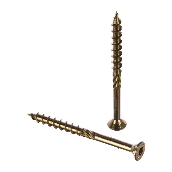 Шуруп с/нарез. д/дерева потай 8*100 1шт желтый цинк CS08100/310810