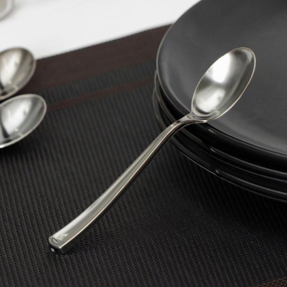 Ложка чайная одноразовая 12,5см серебристая 6910461, изображение 2