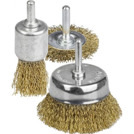 Набор щеток-крацовок для дрели STAYER 3 шт.,  35152-H3