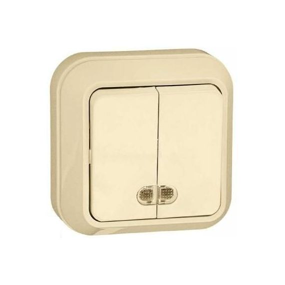 МАКЕЛ Выкл.2кл. о/п крем. с подсветк.