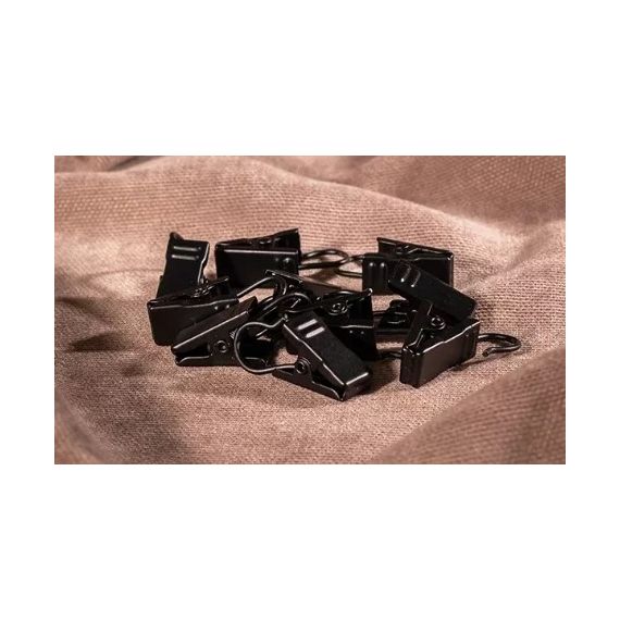 Зажим черный матовый 1шт