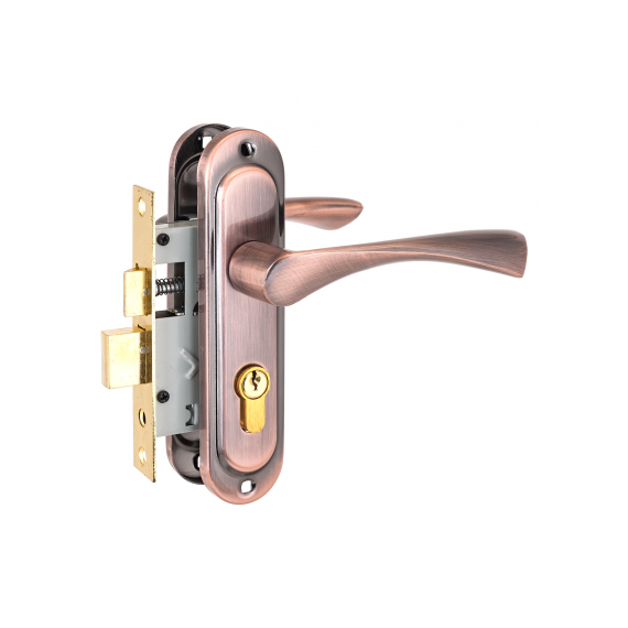 Замок врезной СТАНДАРТ 103/50 АС медь с155