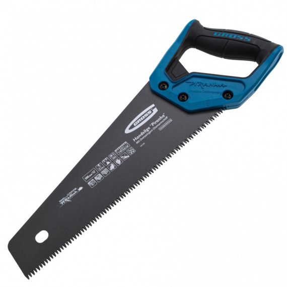 Ножовка по дереву GROSS PIRANHA 300мм 3D крупный зуб  24124