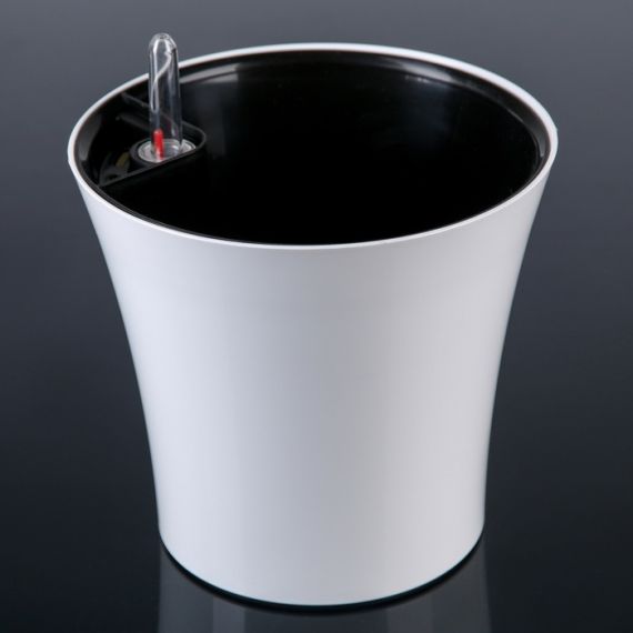 Кашпо с автополивом 2,5л 16*17 Комфорт белый 4330108