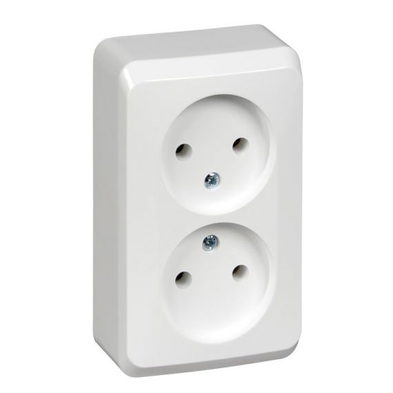 ЭТЮД Розетка РА 16-005В 2-я б/з о/у белая