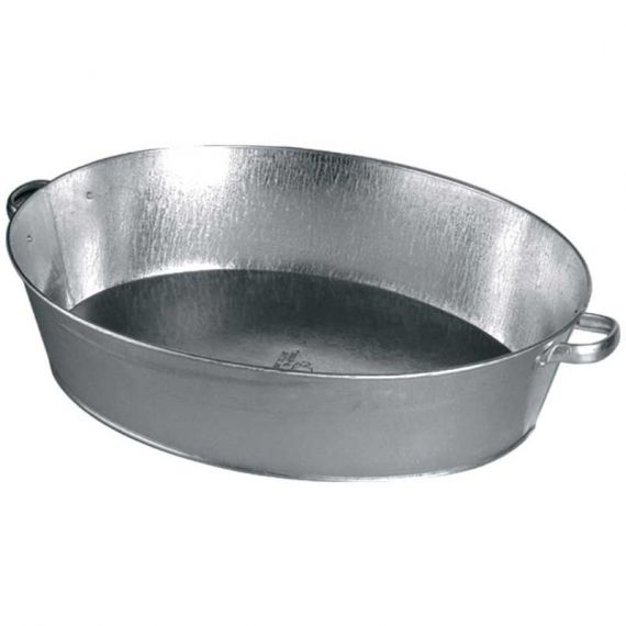 Таз 27л овальн.оцинкованный