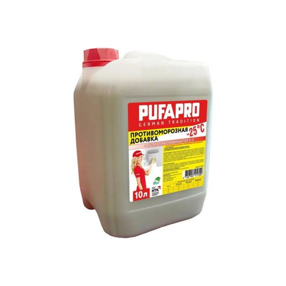 Противоморозная добавка 10л PUFAPRO с пластификатором С-3 776002