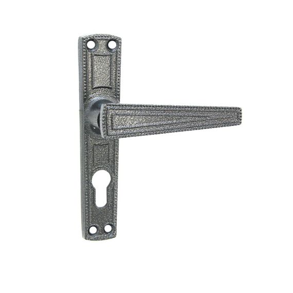 Ручка дверная РФ1-55.01 Зенит серебро ф398