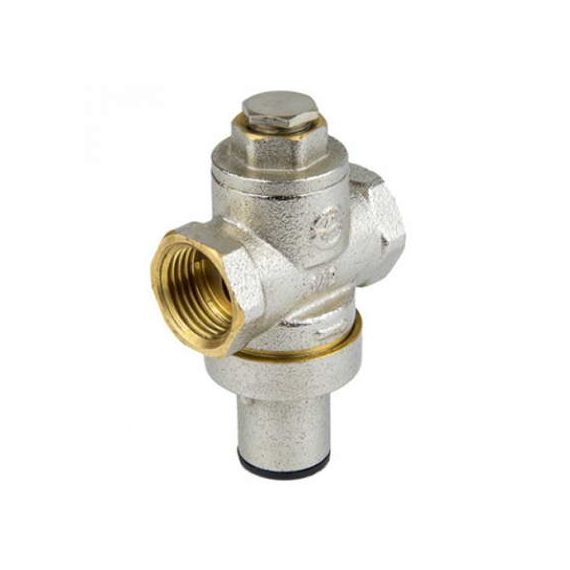 Регулятор давления поршневой латунь 2002 Ду 15 Ру16 1/2" ВР Рн=1 - 6бар  Aquasfera 2002-01