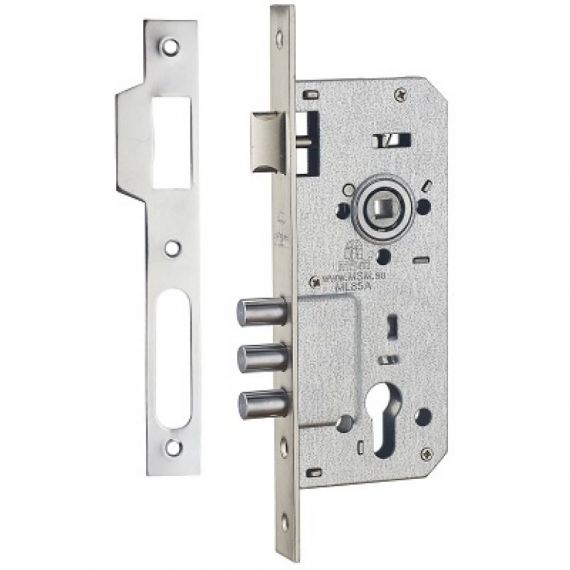 Замок врезной MSM ML85 CP (хром)  г657