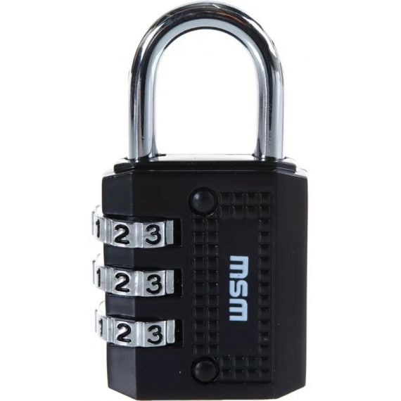 Замок навесной MSM TH4 black кодовый г196