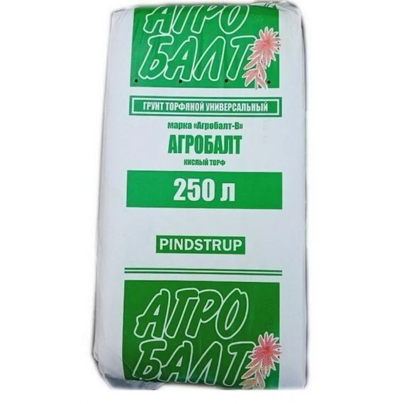 Торф кислый Агробалт 250л 0-20мм pH3,7-4,7  10001