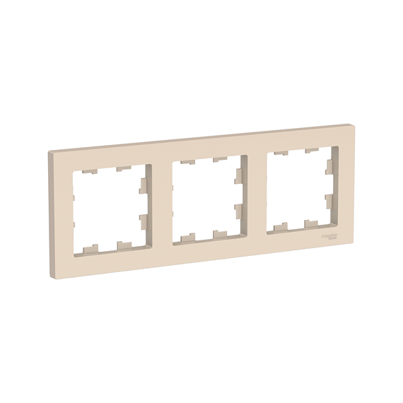 Рамка 3-постовая  бежевая ATLAS DESIGN  ATN000203