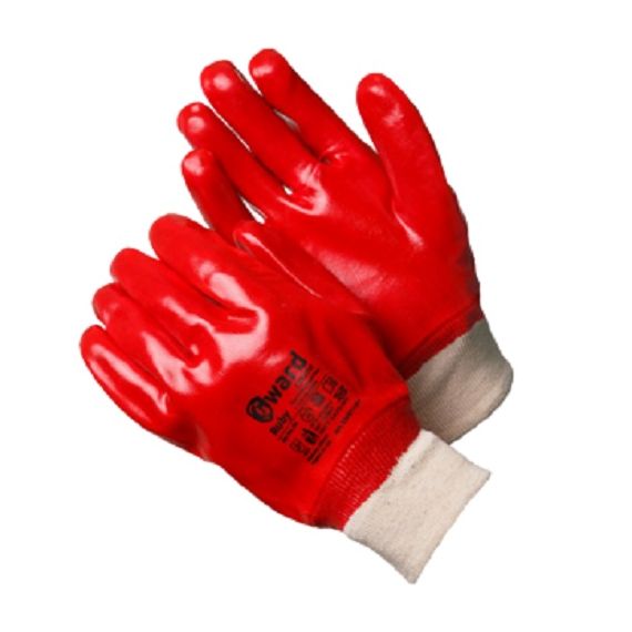 Перчатки МБС, интерлок с покрытием ПВХ