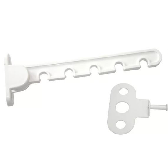 Оконный ограничитель ЕВРО 2-120мм белый  т238/б708