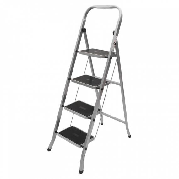 Стремянка стальная 4 ступ. широкая антискользящая  ГЕВА