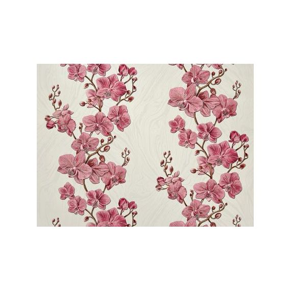 Обои ОРХИДЕЯ гор тисн  маджента 1,06*10м 4267-8