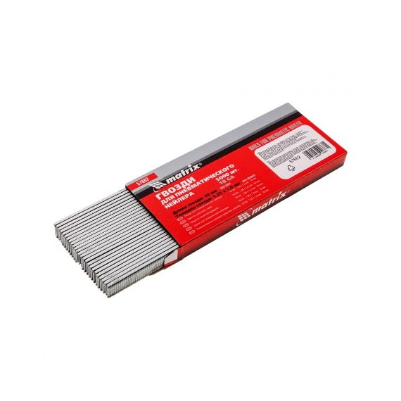 Гвозди д/пнев.нейлера 10мм 5000шт МАТРИКС  57602