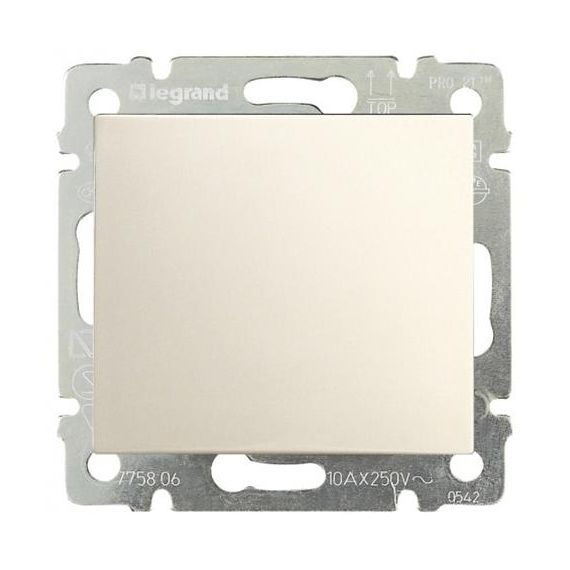 ЛЕГРАНД Переключатель проход.1кл крем.