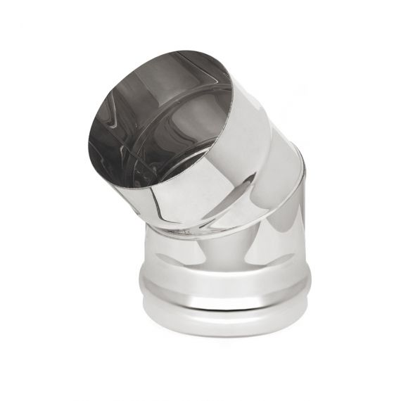 Колено нерж. 0,8мм 45º 150мм