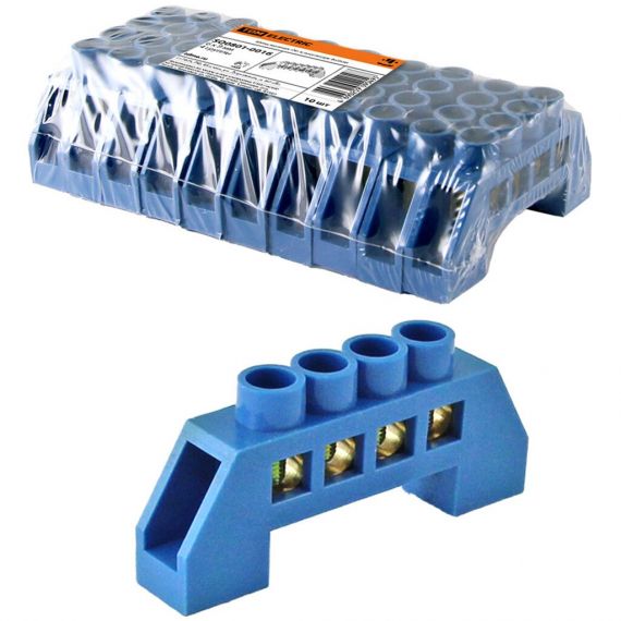 Шина нулевая 6*9 (4 групп/крепеж по краям) SQ0801-0016