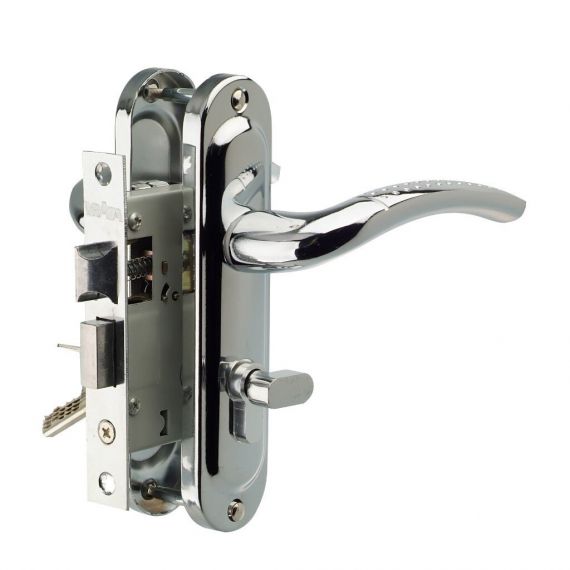 Замок врезной Vrata 50/106-ЦМВ70 СР хром а836