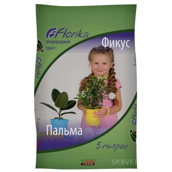 Грунт Флорика Фикус-Пальма 5л   Лама Торф 001-GR-FL-001272-2