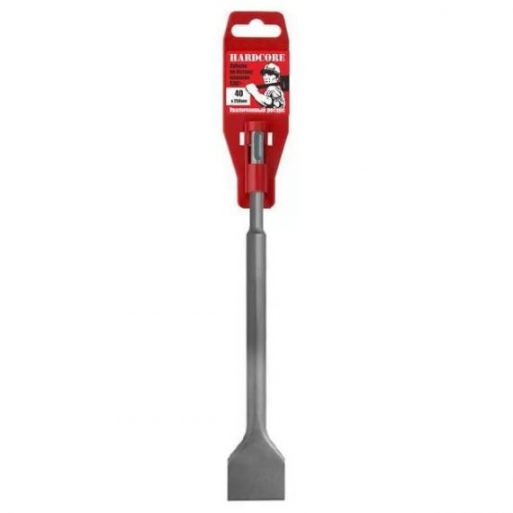 Зубило плоское по бетону SDS+ 40*250мм Hardcore  124025