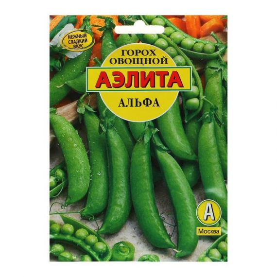 Семена Аэлита Горох овощной Альфа 25г
