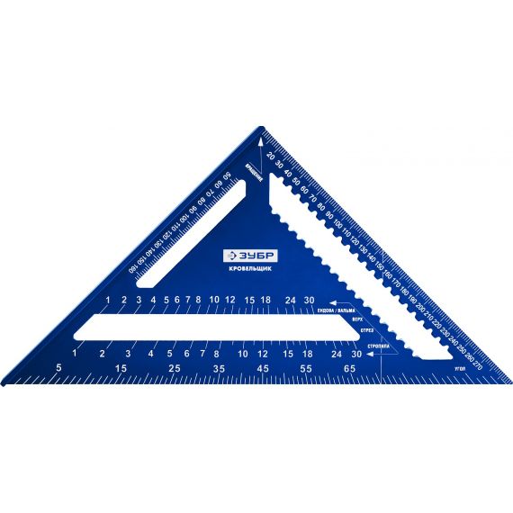 Угольник ЗУБР кровельный универсальный 300мм 5 в 1  34391-30