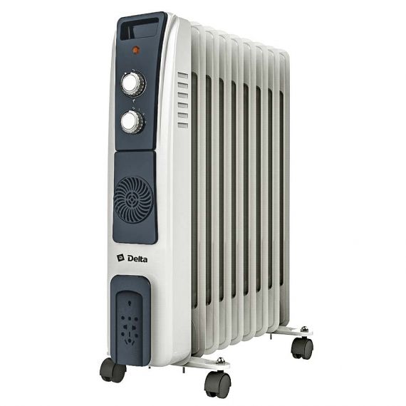 Обогреватель масляный DELTA D12F-9 2000Вт 9 секций с вентилятором