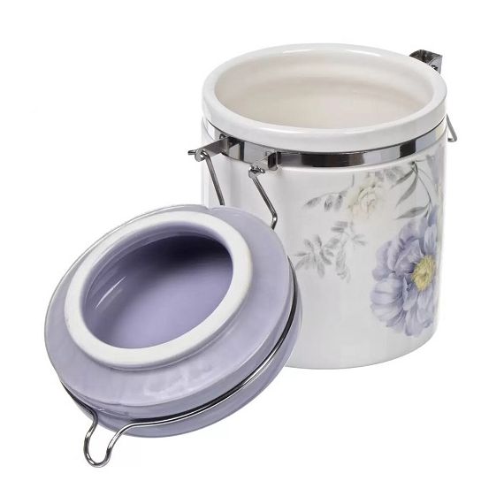 Банка для сыпучих продуктов, доломит, 0.55 л, с крышкой, Daniks, Флорина 419432