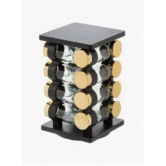 Набор для специй стекло, пластик, 16 шт, Y4-6402