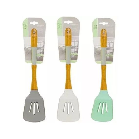 Лопатка силиконовая с прорезями 33см Ленарди 160-023