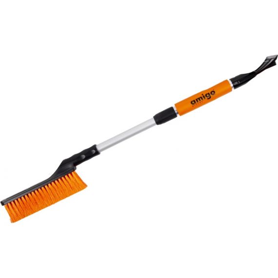 Щетка-сметка AMIGO телескопическая со скребком для уборки снега  74945