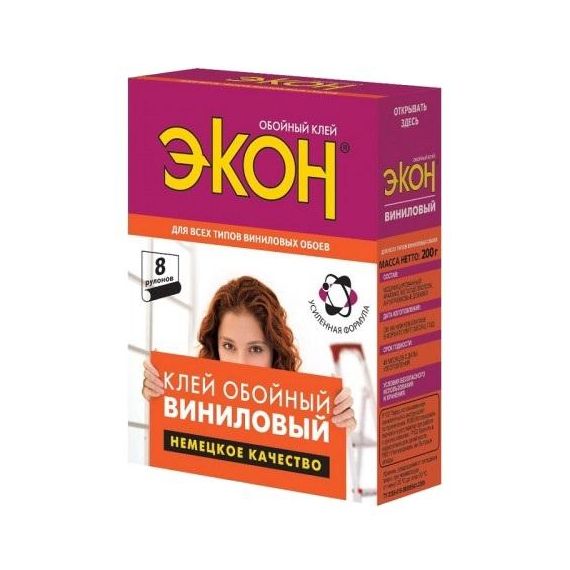 Клей обойный ЭКОН виниловый 200г  19703