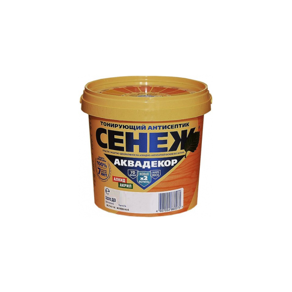 СЕНЕЖ Аквадекор 0,9 кг Х2-120 ГРАФИТ