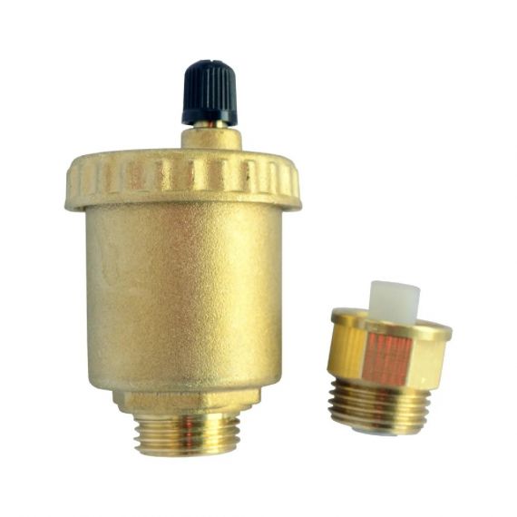 Воздухоотводчик автоматический латунь 719 Ду 15 Ру10 G1/2" НР прямой Icma 82719AD05  019-0316