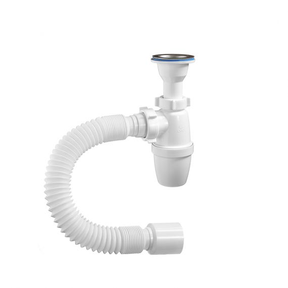 Сифон для умыв. бут.лит/вып 1 1/4"х40 гофр. 40/50 Орио А-328921  025-1160