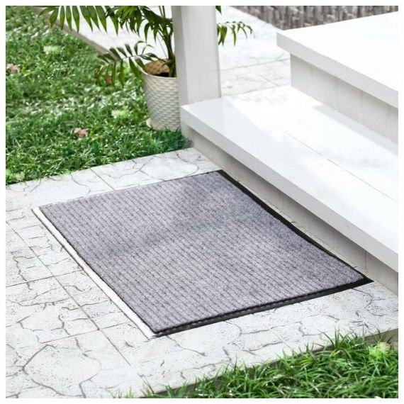 Коврик влаговпитывающий, ребристый, «Стандарт», 40×60 см, цвет серый 1172623