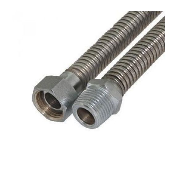 Подводка для газа гибкая нерж. Н1/2"-Н1/2" L=1,0м сильфонная Tuboflex  018-0477