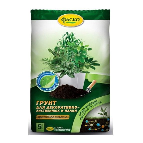 Грунт Цветочное счастье Декоративно-листв. 5л Фаско 71604