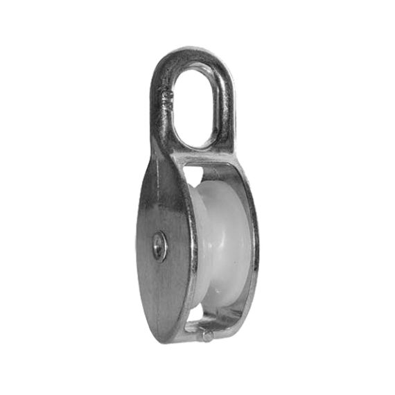 Блок одинарный с пласт.роликом 30 мм